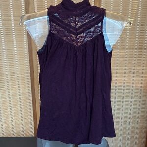 Anthropologie Purple Swing Top